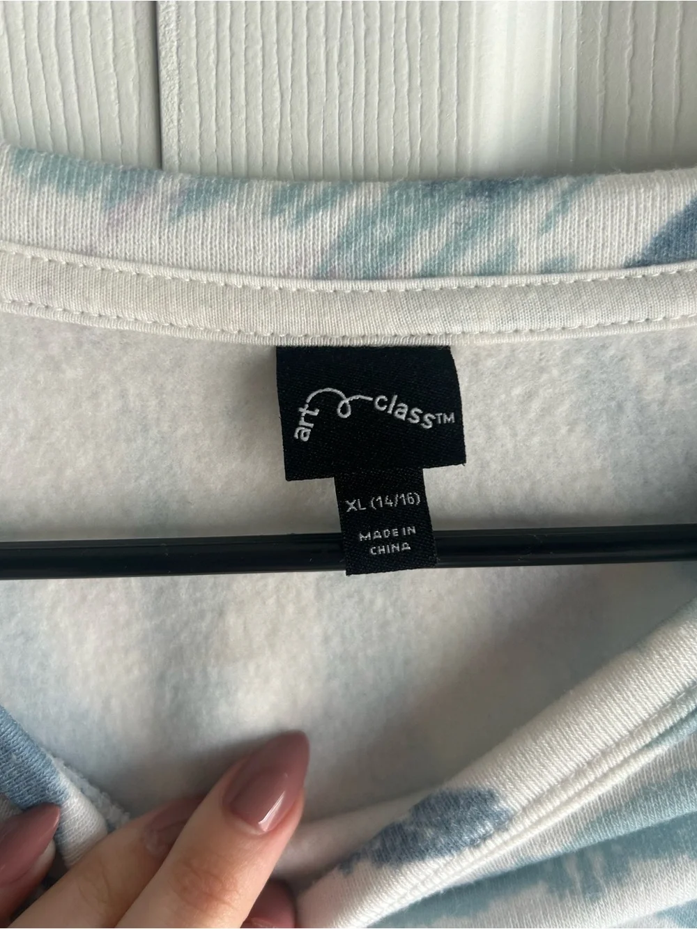art class Pastel Tie-Dye Crewneck Sweatshirt - White / Blue / Lilac